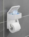 Toilettenpapierhalter 2 in 1 Weiß - Kunststoff - 16 x 20 x 11 cm