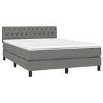 Boxspringbett 3017265-23 Dunkelgrau - 144 x 203 cm