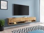 TV-Lowboard A180 mit RGB Beleuchtung Bronze