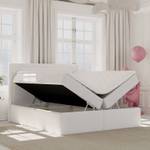 Premium Boxspringbett Jodan Stoff Baloo Weiß - Breite: 122 cm