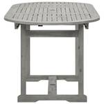 Gartentisch 3012961 Grau - Massivholz - Holzart/Dekor - 170 x 75 x 170 cm