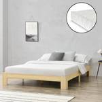 Cadre de Lit Raisio Double à Matelas Pin Beige - Largeur : 144 cm