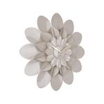 Wanduhr Flower Grau - Kunststoff - 5 x 60 x 60 cm