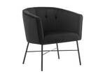 Fauteuil cabriolet FAKART Noir - Textile - 62 x 74 x 70 cm