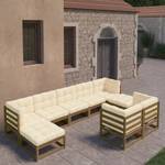 Garten-Lounge-Set (9-teilig) 3009743-2 Rehbraun