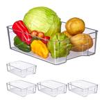 Lot de 5 rangements frigo avec poignées Matière plastique - 22 x 9 x 32 cm