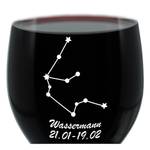 Gravur-Weinglas Sternbild Wassermann
