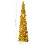 Pop-up-Weihnachtsbaum 3002784 Gold - 33 x 150 x 33 cm