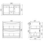 Badschrank Unterschrank 30X Breite: 59 cm