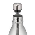 1 x Thermo Trinkflasche Liter silber 1