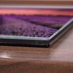 Herdabdeckplatte Lavendelfeld Glas - 52 x 1 x 60 cm