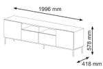 Fernsehtisch 200x42x58 RavennaF