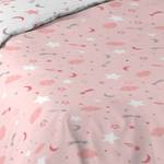 Bettwäsche Pink Stars 2-tlg. Pink - Naturfaser - 200 x 2 x 140 cm