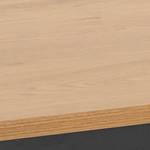 Table à manger Sea Marron - En partie en bois massif - 160 x 74 x 80 cm