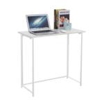 Schreibtisch Klappbar Weiß - Holzwerkstoff - 80 x 76 x 40 cm