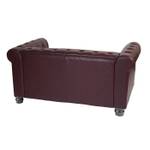 Luxus 2er Sofa Loungesofa Edinburgh Rotbraun