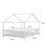 Lit enfant Treviolo avec Matelas Blanc - 146 x 142 x 207 cm