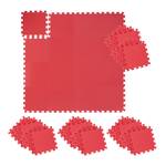 48 x Bodenschutzmatte rot Rot - Kunststoff - 32 x 1 x 32 cm