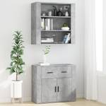 Highboard DE4443 Grau - Holzwerkstoff - 33 x 70 x 80 cm