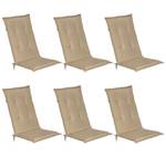 6er Set Hochlehner Auflage Loft HL Beige