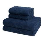 Cashmere feeling Handtuch-Set (4-teilig) Blau