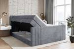 Boxspringbett IDRIKO-Z KING Hellgrau - Breite: 160 cm