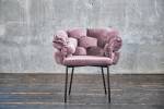 Stuhl MONTY Designstuhl velvet Pink