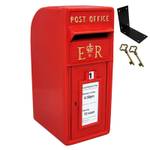 Rote Royal Mail Post Box Rot - Metall - 24 x 57 x 37 cm