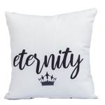 Kissenhülle Eternity Schwarz - Weiß - Textil - 45 x 1 x 45 cm