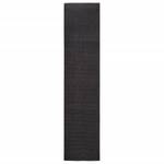 Tapis en sisal 3032244-1 Noir - 80 x 350 cm