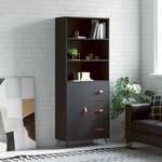 Highboard DE1898 Schwarz - Holzwerkstoff - 34 x 180 x 70 cm