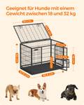 Tiertransportbox Dak Schwarz - Metall - 58 x 64 x 93 cm