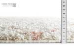Hochflor Soft Teppich Ø120cm Weiß Rosa Weiß - 120 x 120 cm