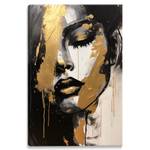 Leinwandbild Frau GESICHT Glamour Stil 60 x 90 x 90 cm