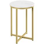 Beistelltisch Runde Gestell Gold - Holzwerkstoff - 41 x 61 x 41 cm