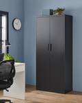 Aktenschrank Bogota Schwarz - Metall - 80 x 180 x 40 cm