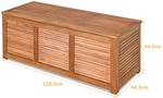 Gartenbox Gartenbank Auflagenbox Braun - Holzwerkstoff - 45 x 45 x 120 cm