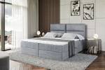 Boxspringbett BOXI3 Hellgrau - Breite: 160 cm - H3