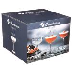Champagnergläser, flach, 4er-Set, 250 ml Glas - 11 x 16 x 11 cm