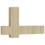 TV-Schrank 3er Set D395 Braun - Holzwerkstoff - 30 x 30 x 100 cm