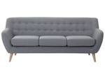 3-Sitzer Sofa MOTALA Braun - Grau - Textil - 182 x 76 x 83 cm