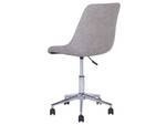 Chaise de bureau MARIBEL Gris - Gris lumineux - Argenté