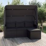 Canapé de jardin 3029485 (lot de 3) Noir