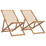 Strandstuhl 3004207-4 (2er Set) Beige