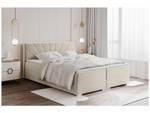 Boxspringbett John Beige - Breite: 186 cm - H4