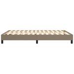 Cadre de lit 3016024-4 Noir - Taupe - Largeur : 140 cm