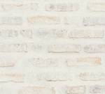 Papier peint imprimé briques loft Blanc - Papier - Textile - 53 x 53 x 1005 cm