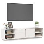 TV-Schrank D667 Weiß - Massivholz - 40 x 40 x 156 cm