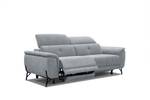 Sofa Avena (3-Sitzer mit 2 Relax) Silber / Grau - Silbergrau