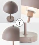 Tischlampe kabellos Der Leuchtturm Taupe